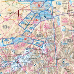 Carte VFR AIRMILLION Les Alpes 2025 Echelle de 1 500000