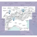 Carte VFR AIRMILLION Les Alpes 2025 Echelle de 1 500000