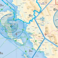 ZOOM Northern Greece | VFR Chart AIRMILLION for airplane pilots | BAYO