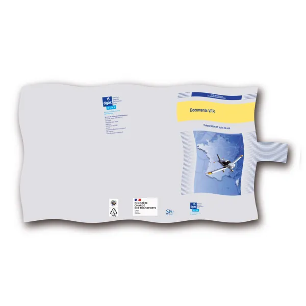 PVC envelope for VFR folder (empty) for airplane pilots | BAYO