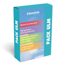 ULM Pack: ULM Pilot Manual + 500 Questions + Learn to Fly + Regulations for airplane pilots | BAYO