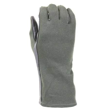 Green Nomex gloves for pilot for airplane pilots | BAYO