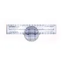 PJ1 Navigation Ruler with Protractor for airplane pilots | BAYO