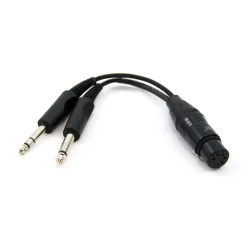 Adaptateur casque monoprise Airbus vers avion femelle