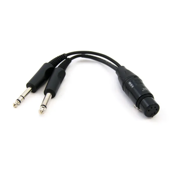 Adaptateur casque monoprise Airbus vers avion femelle