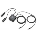 Adaptateur casque avion double jack femelle vers jacks audio PC