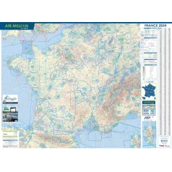 Wall Map France | VFR Air Million for airplane pilots | BAYO