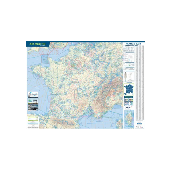 Carte VFR Air Million France murale