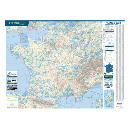 Carte VFR Air Million France murale