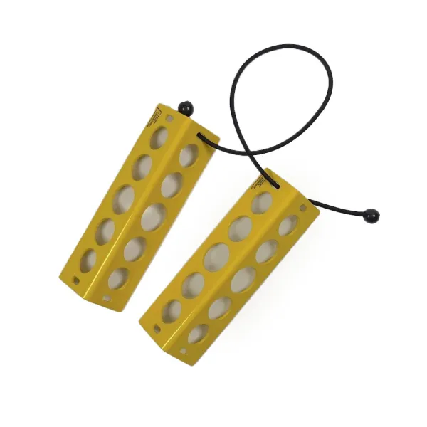 Cales de roues de voyage jaunes