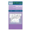 Carte VFR AIRMILLION Les Alpes 2025 Echelle de 1 500000