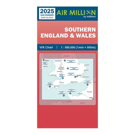 ZOOM Southern UK | VFR Chart AIRMILLION for airplane pilots | BAYO
