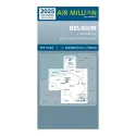 Carte VFR AIRMILLION Belgique Luxembourg et Sud de la Hollande 2025 Echelle de 1 250000