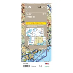 Cartes 2025 Sud Est IGN OACI VFR Régionales verso Echelle 1 500000