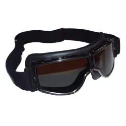 Lunettes Aviator Goggle Cuir noir (modèle plus étroit) Leon Jeantet - 1