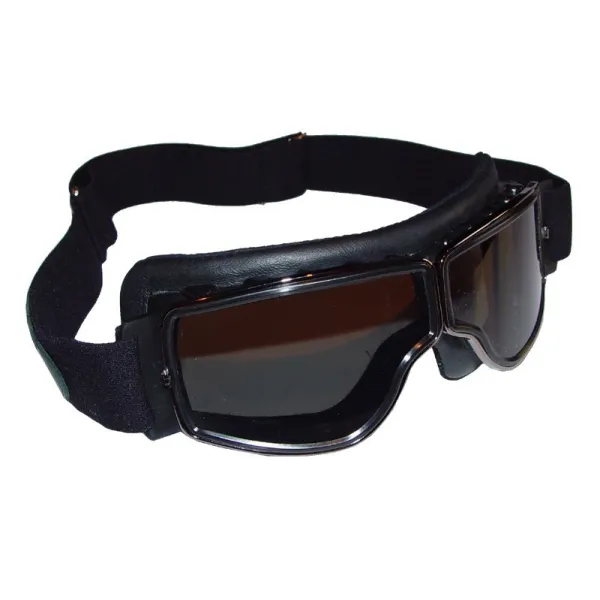 Lunettes Aviator Goggle Cuir noir (modèle plus étroit) Leon Jeantet - 1