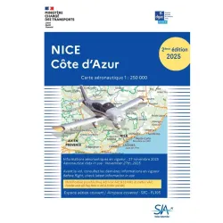 SIA VFR Chart – Second Edition 2025, Nice Côte d’Azur, 1:250,000 Scale
