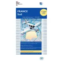 Carte VFR SIA Sud de la France au format 1:1 000 000 seconde édition 2025