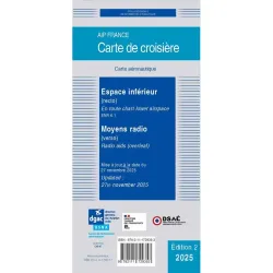 Carte de croisière SIA seconde édition 2025 Espace inférieur et Moyens radio