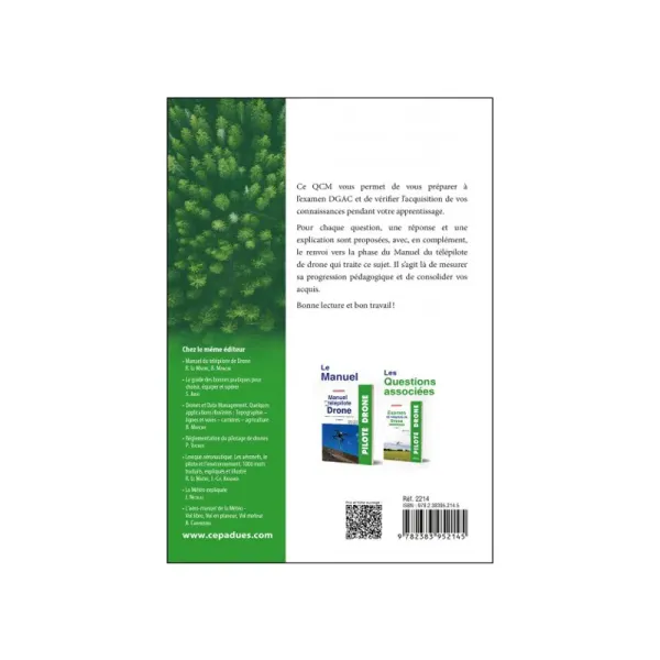 Drone Remote Pilot Exam Questions & Explanations 7th Edition Back cover