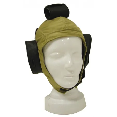 Headset for open cockpit in cotton and leather for airplane pilots | BAYO