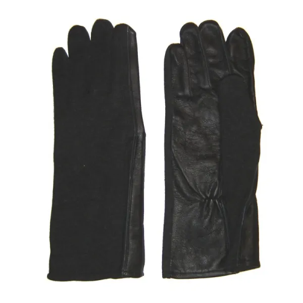 Gants de pilote en nomex - noir  - 1