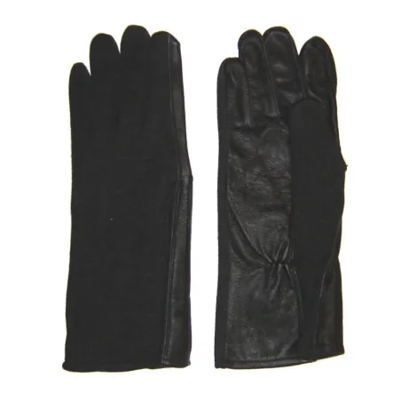 Gants de pilote en nomex - noir  - 1