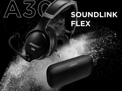Enceinte SoundLink Flex offerte pour l’achat d’un casque Bose Aviation